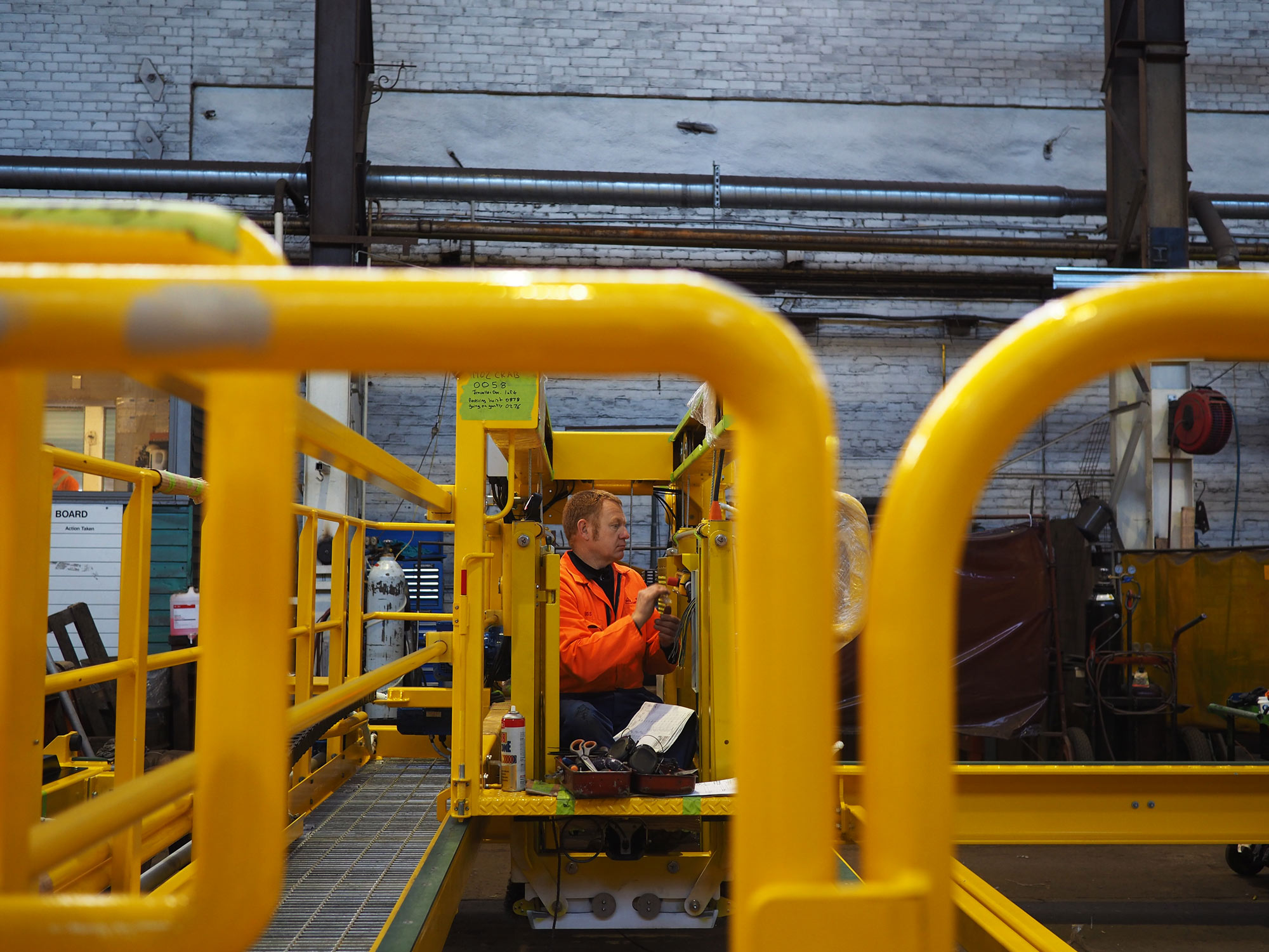 Pit Maintenance Unit being tested by Engineer