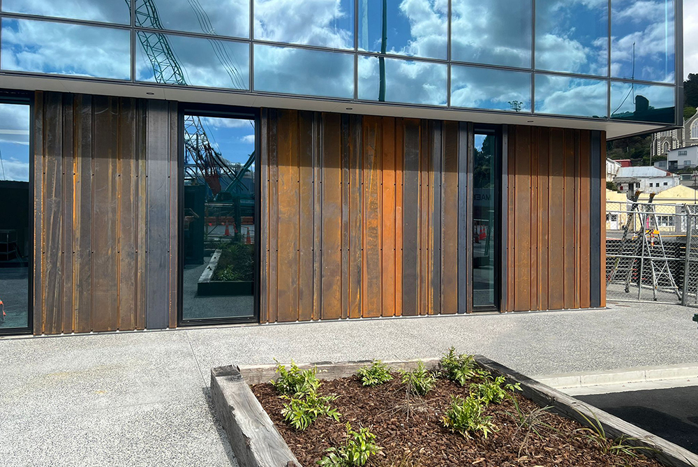 Port Otago Corten Steel Cladding