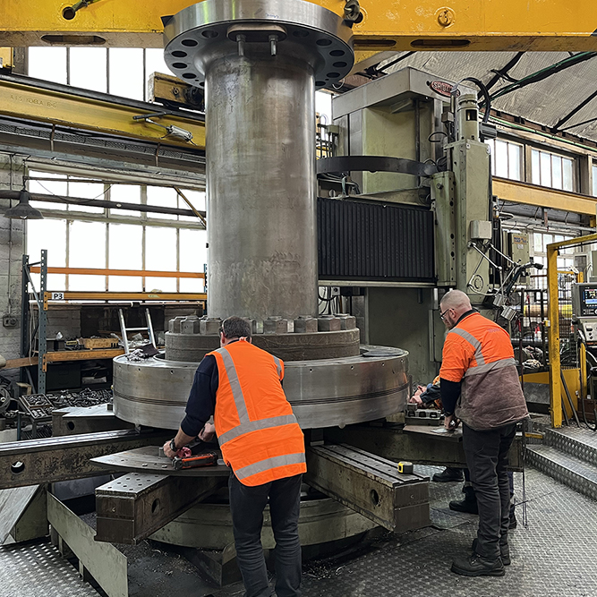 Machinists working on Turbine Refurbishment tile