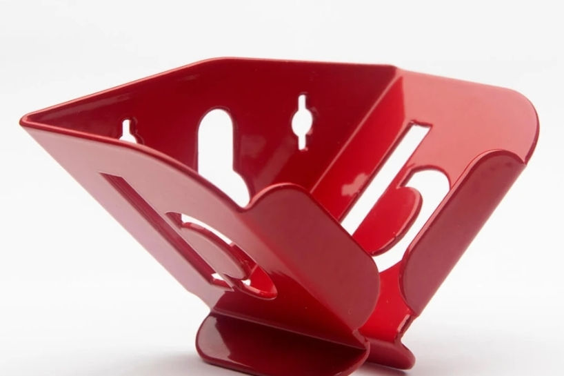 Red Powdercoated Block Dock soap stand