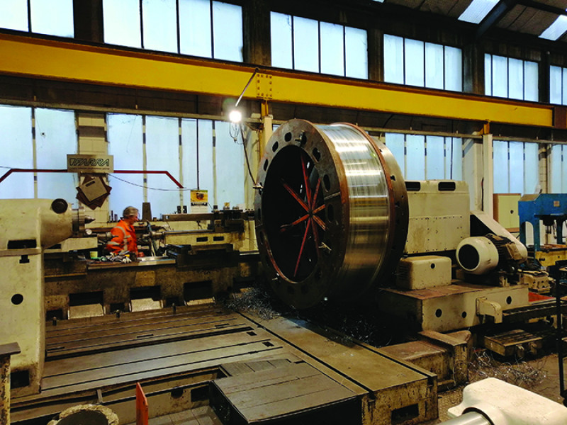 OceanaGold Replica trunnion machining